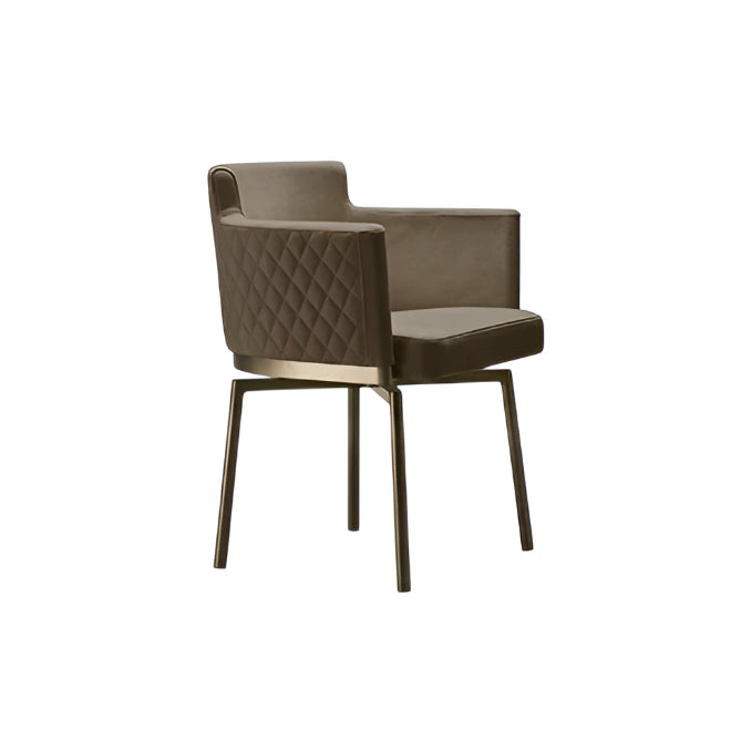 Ely Diamond Swivel Dining Armchair