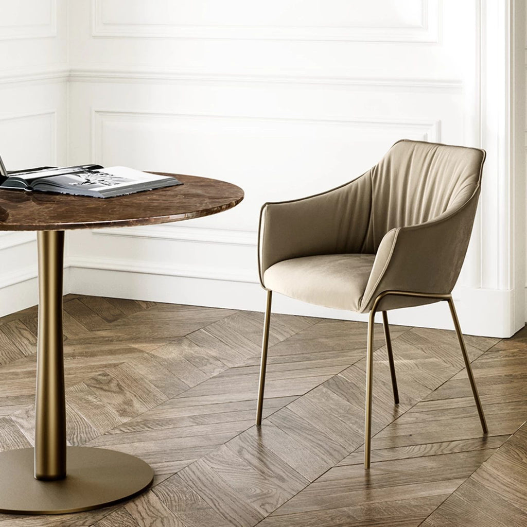 Era Dining Chair: 4 Metal Legs