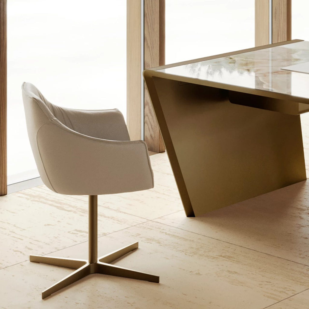 Era Swivel Armchair: 4 Ways Base