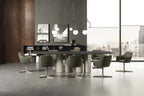 Era Swivel Armchair: 4 Ways Base