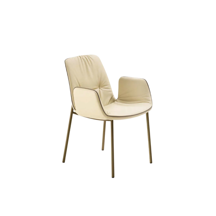 Lisa Dining Chair: 4 Metal Legs