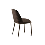 Max Diamond Dining Chair: Metal Base