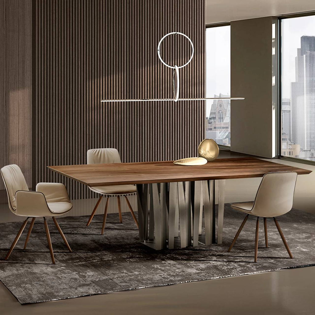 Narciso Dining Table: Wood Top