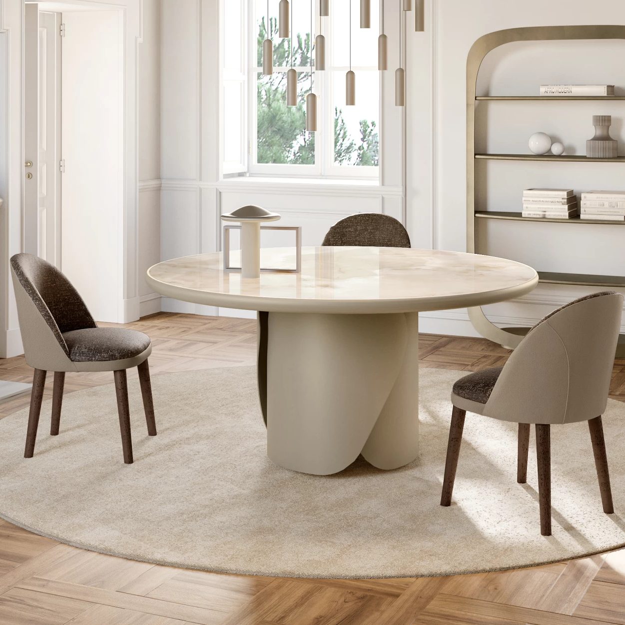 Onda Dining Table: Ceramic King Top