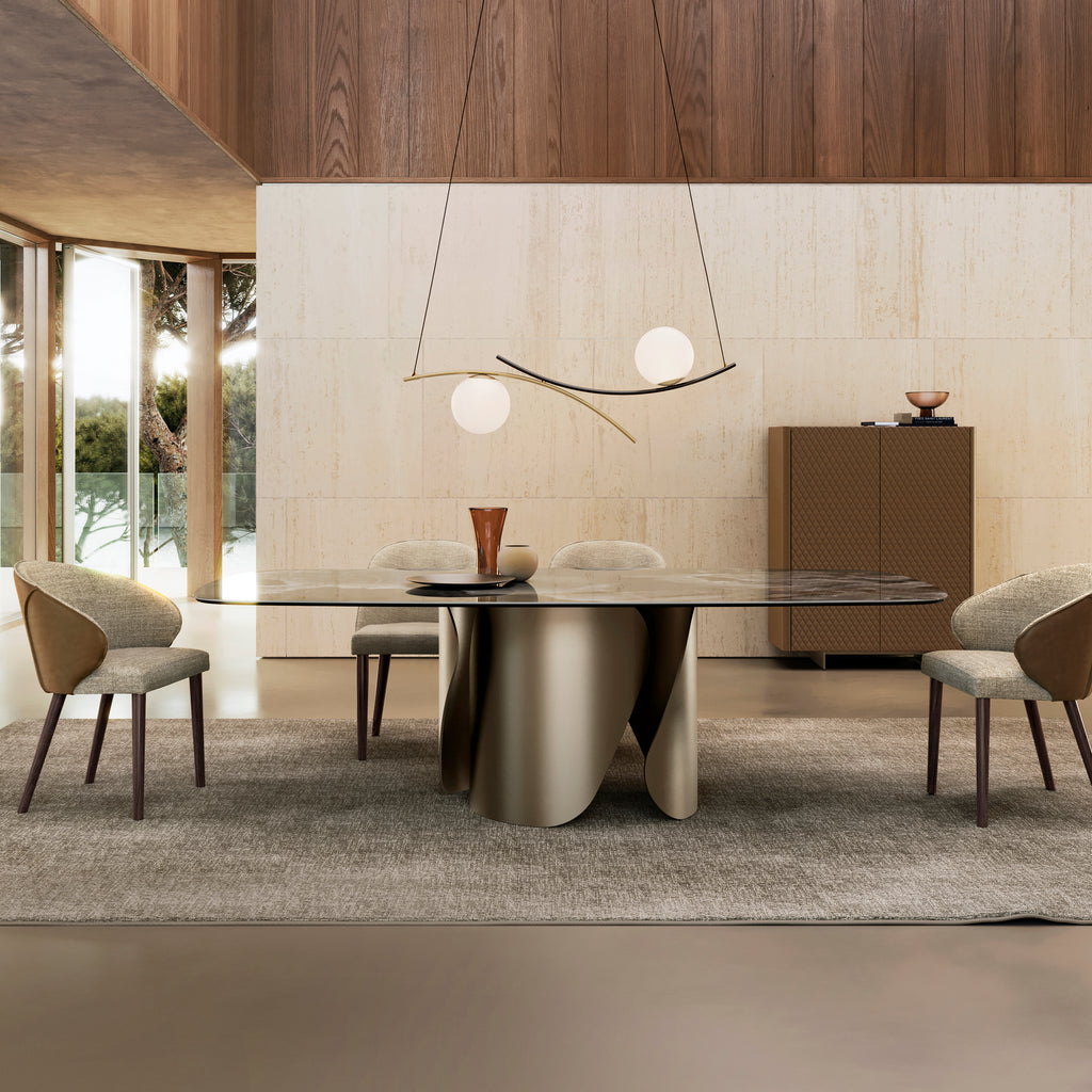 Onda Dining Table: Ceramic Top