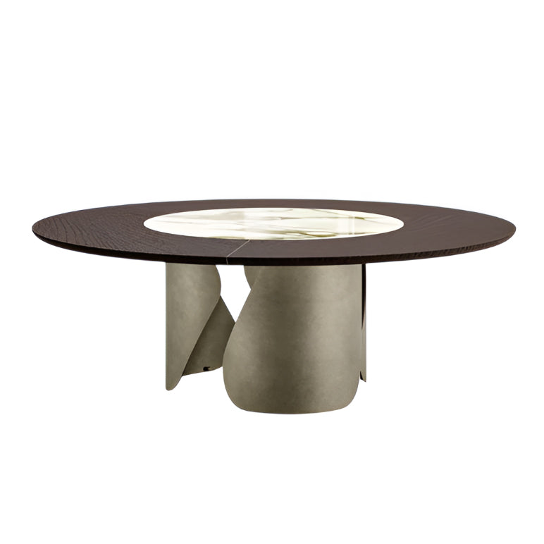 Onda Dining Table: Ceramic + Wood Top