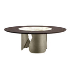 Onda Dining Table: Ceramic + Wood Top