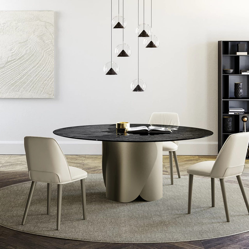 Onda Dining Table: Glass Top