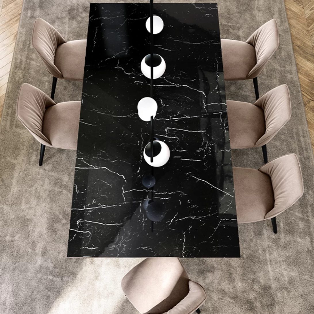 Plai Dining Table: Marble Top