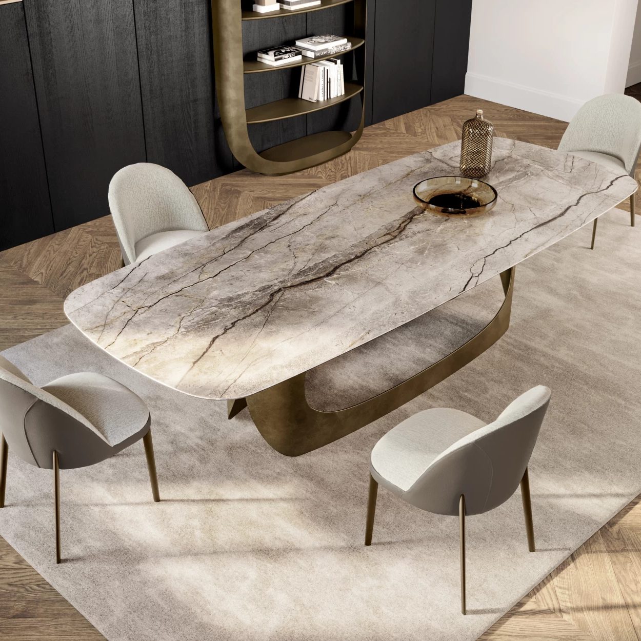 Polifemo Dining Table: Ceramic King Top