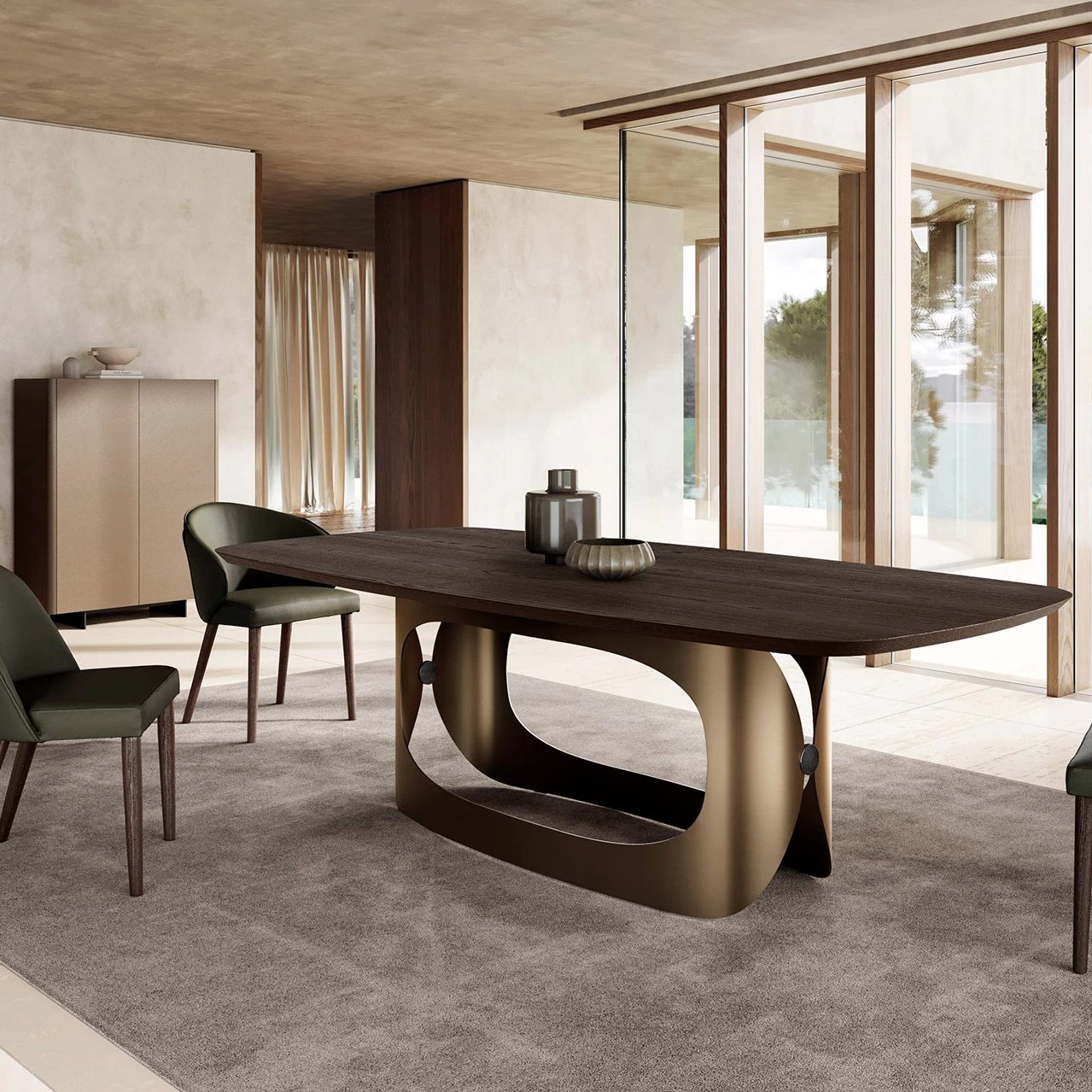 Polifemo Dining Table: Wood Top