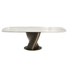 Rotolo Dining Table: Ceramic Top