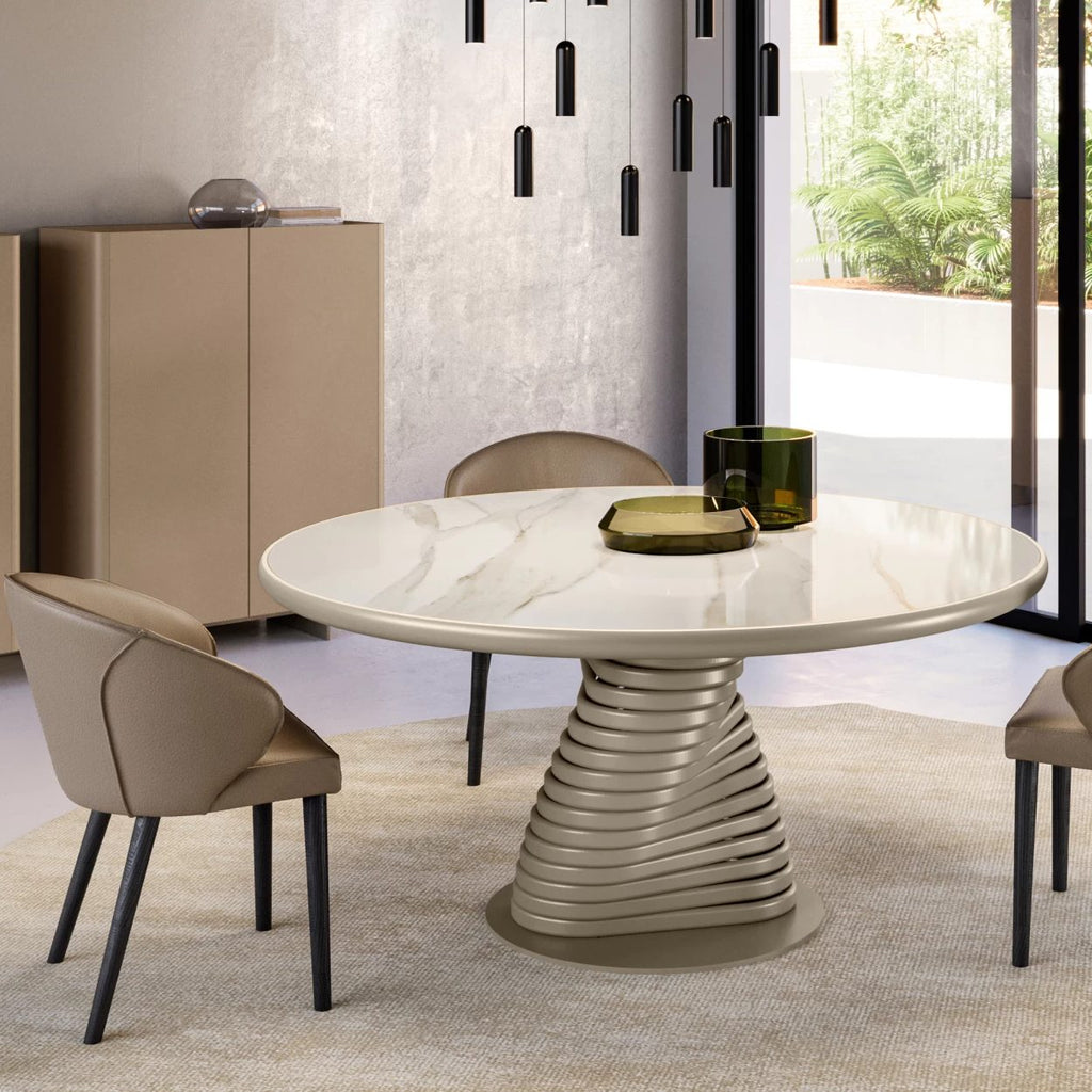 Rotolo Dining Table: Ceramic King Top