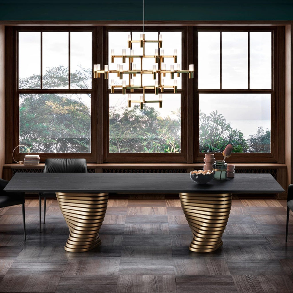 Rotolo Dining Table: Wood Top
