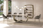 Silhouette Dining Chair: 4 Metal Legs
