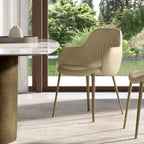 Silhouette Deluxe Dining Chair: 4 Metal Legs