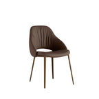 Silhouette Deluxe Dining Chair: 4 Metal Legs
