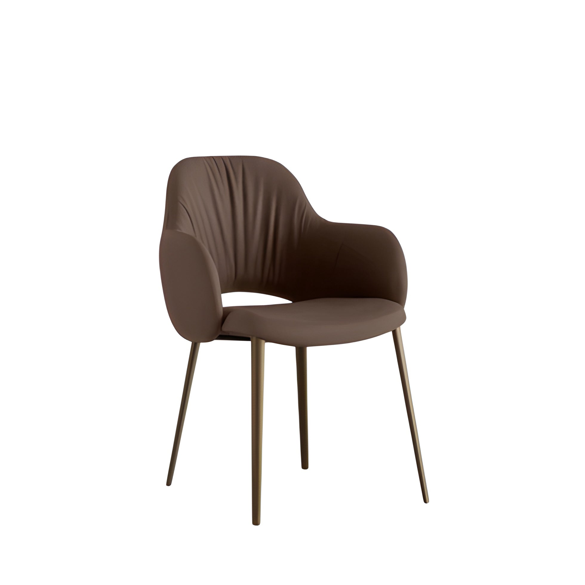 Silhouette Deluxe Dining Chair: 4 Metal Legs