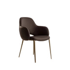 Silhouette Dining Chair: 4 Metal Legs