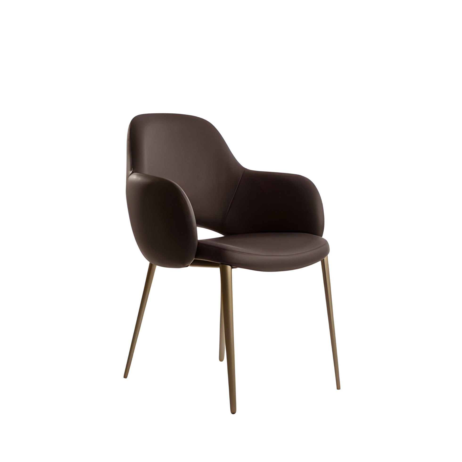Silhouette Dining Chair: 4 Metal Legs