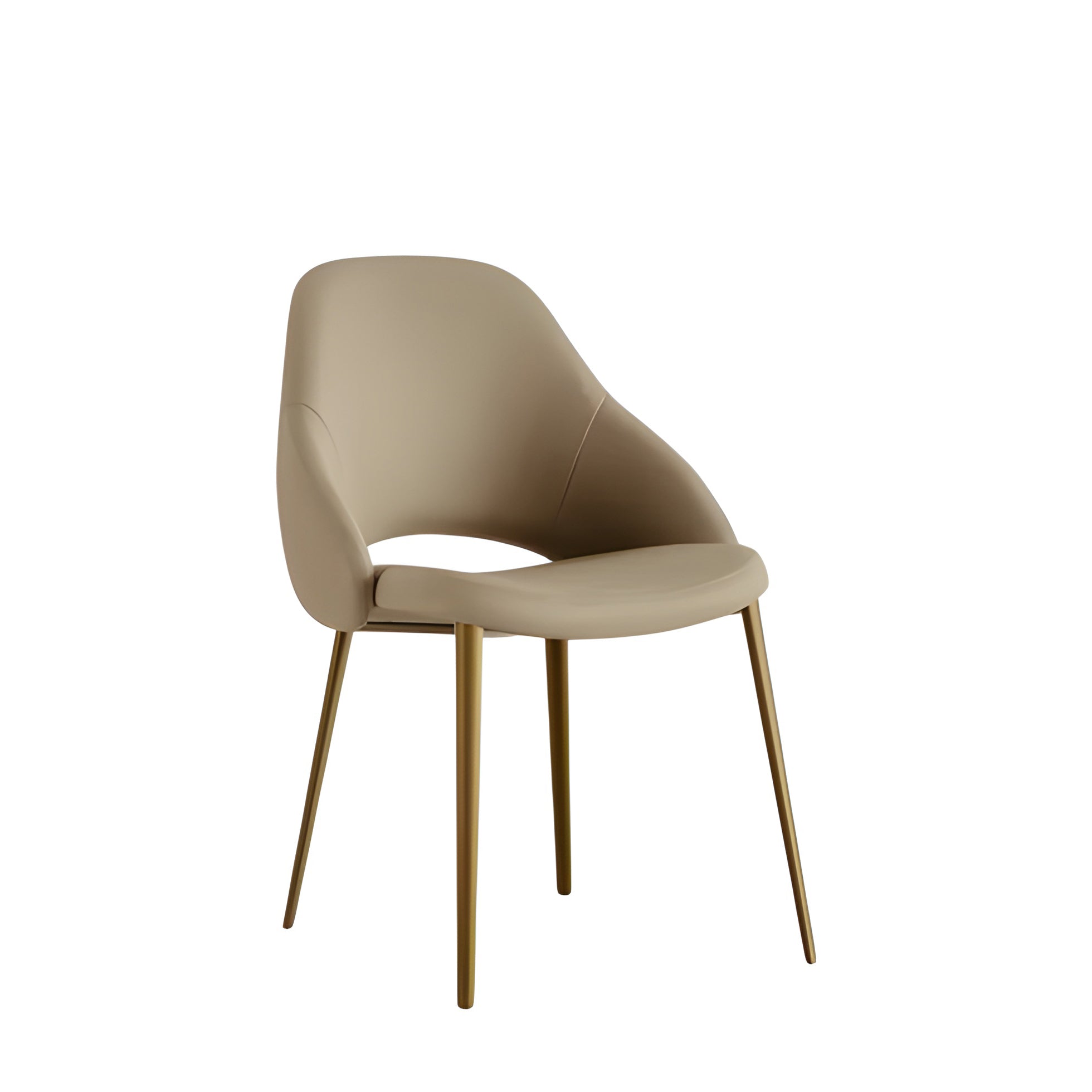 Silhouette Dining Chair: 4 Metal Legs