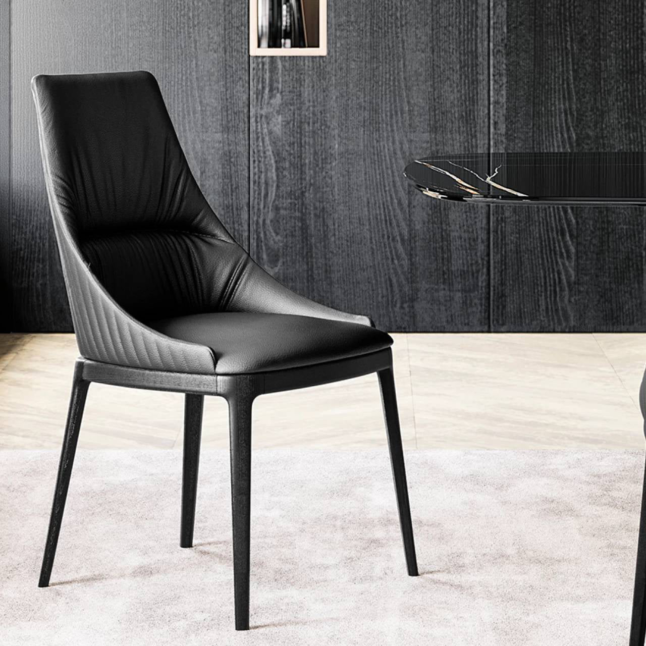 Sofia Elite Dining Chair: Wooden Base