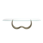 Alisei Dining Table: Glass Top