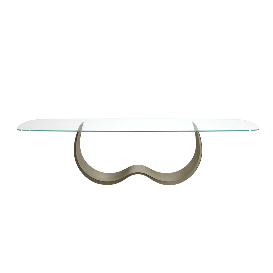 Alisei Dining Table: Glass Top