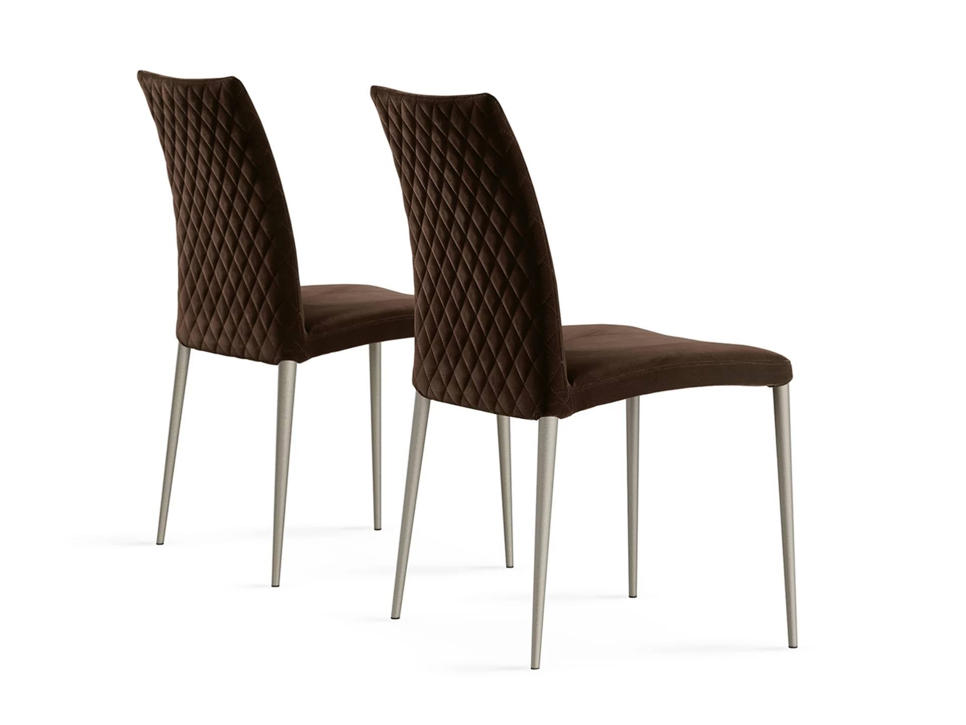 Asia Diamond Dining Chair: 4 Metal Legs