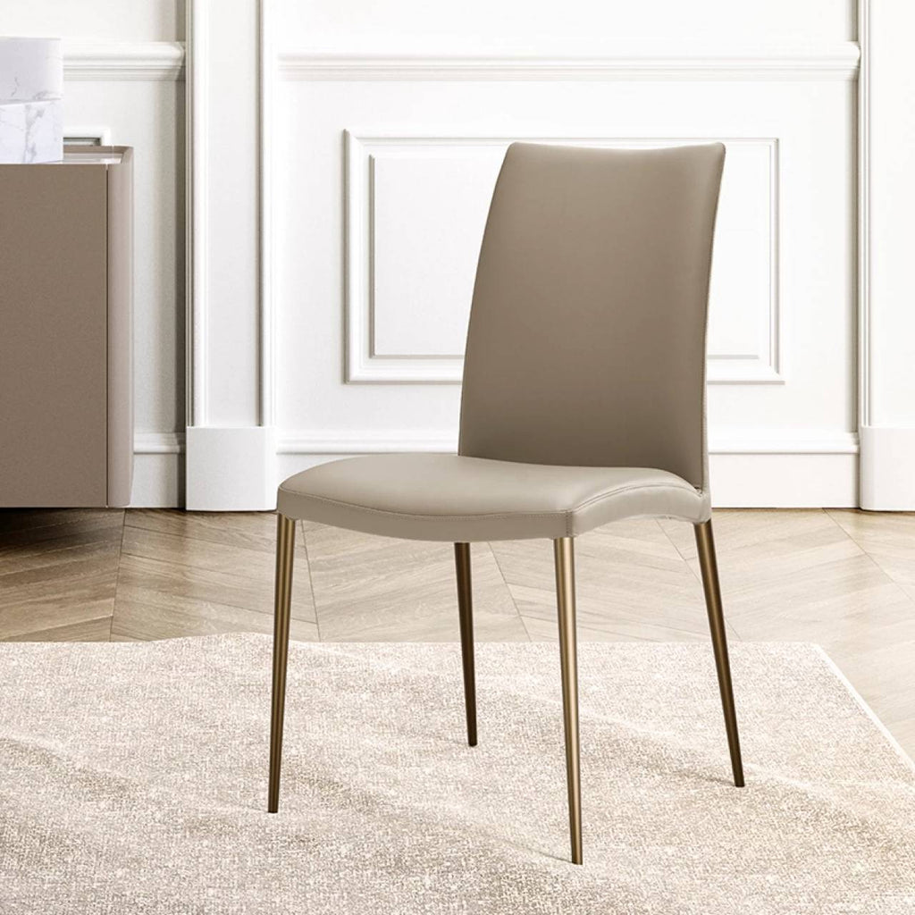 Asia Flex Dining Chair: 4 Metal Legs