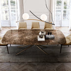 Baly Dining Table: Marble Top