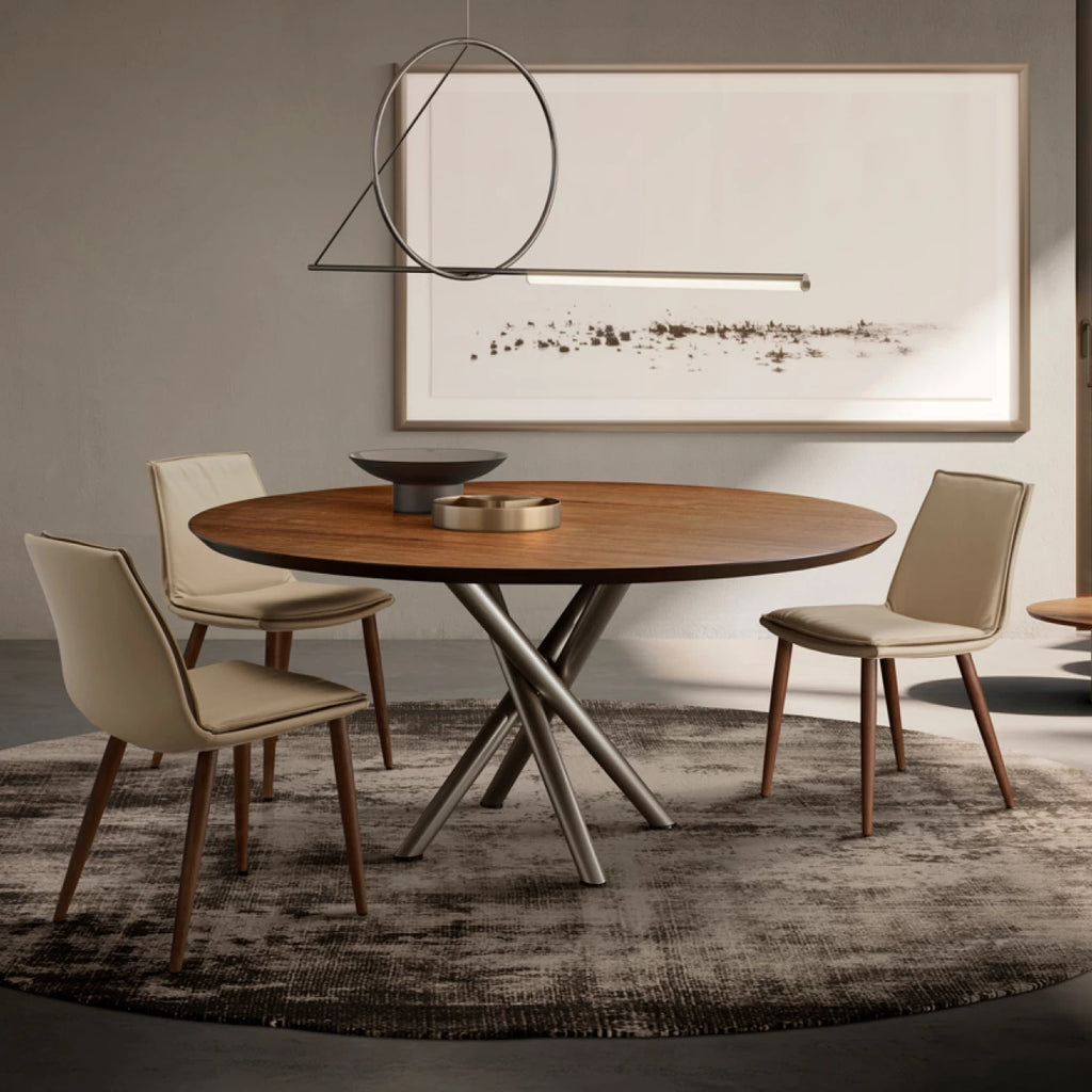 Baly Dining Table: Wooden Top