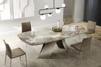 Bea Diamond Dining Chair: 4 Metal Legs