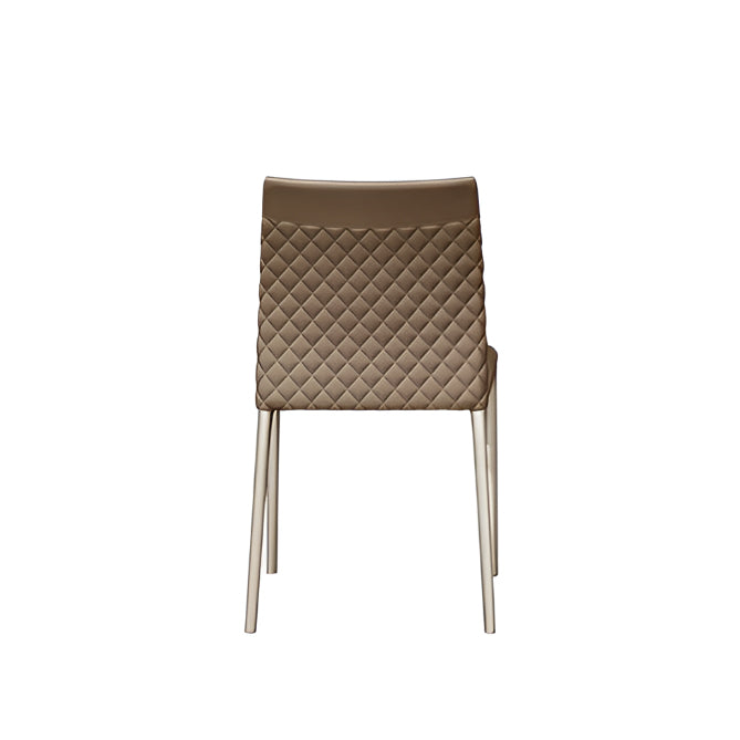 Bea Diamond Dining Chair: 4 Metal Legs