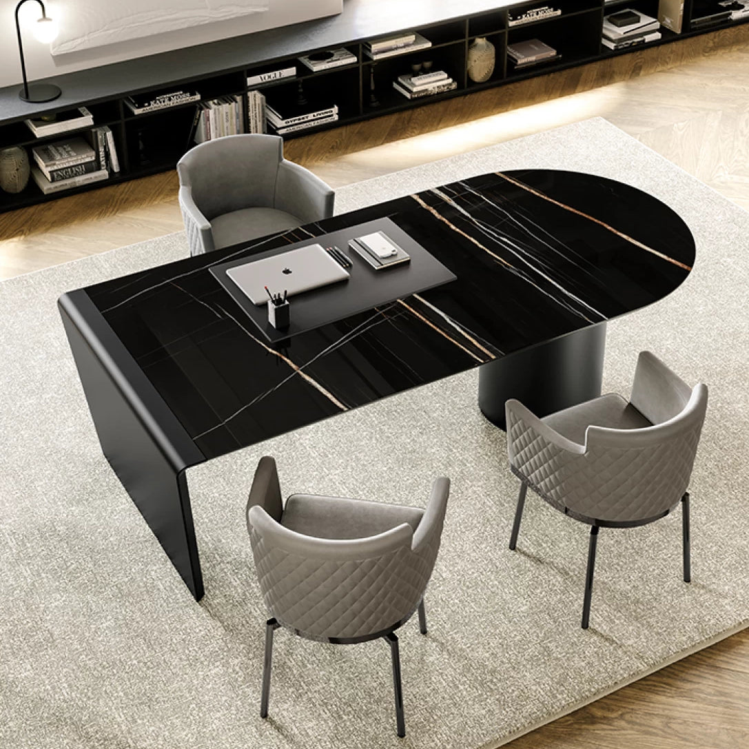 Cilindro Desk: Ceramic Top