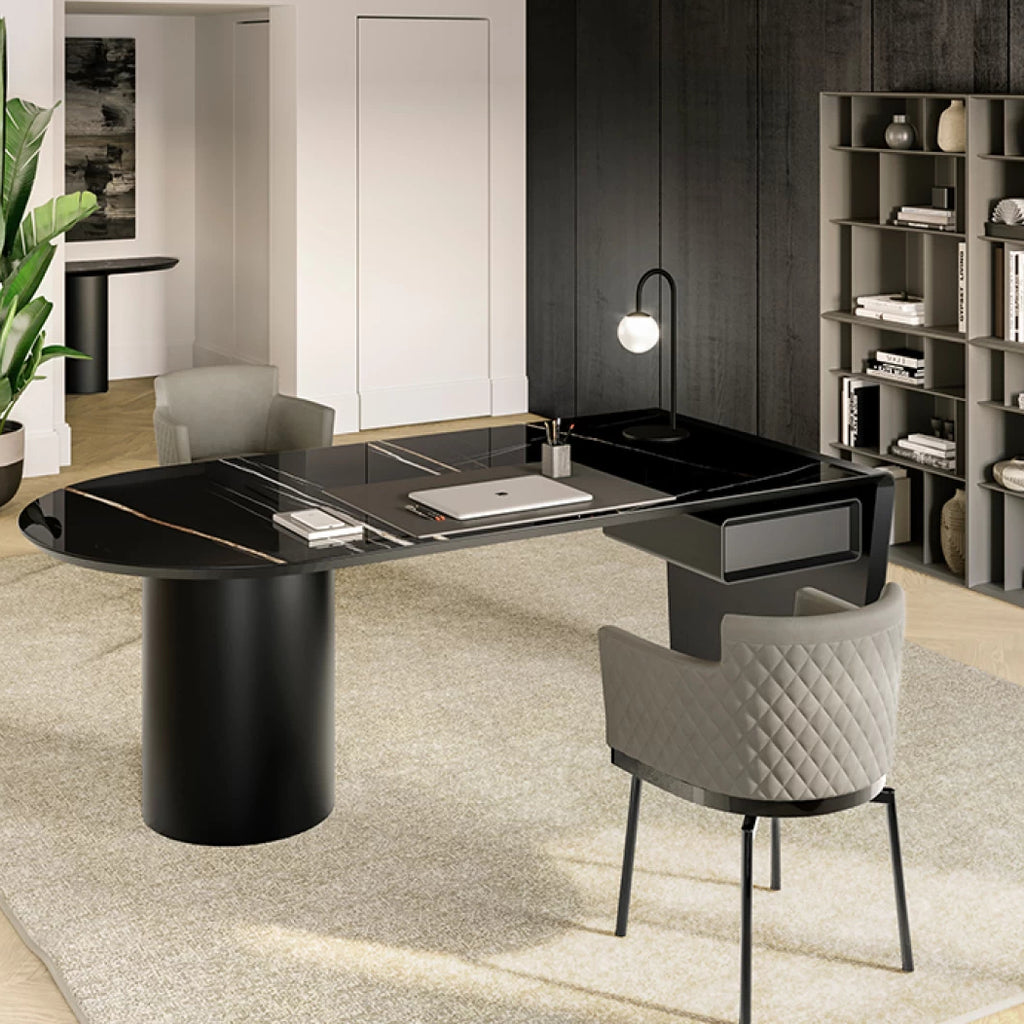 Cilindro Desk: Ceramic Top