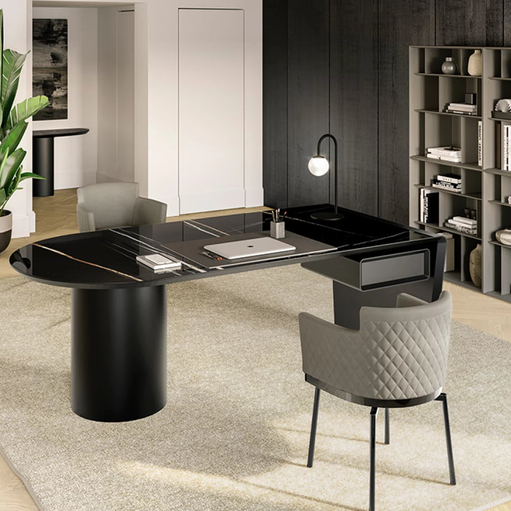 Cilindro Desk: Ceramic Top