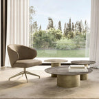 Cilindro Low Coffee Table: Ceramic Top