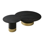 Cilindro Low Coffee Table: Ceramic Top