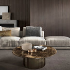 Cilindro Low Coffee Table: Marble Top