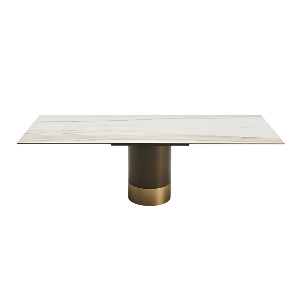 Cilindro Rectangle Dining Table: Ceramic Top