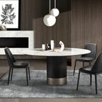 Cilindro Round Dining Table: Ceramic Top