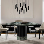 Cilindro Dining Table: Marble Top