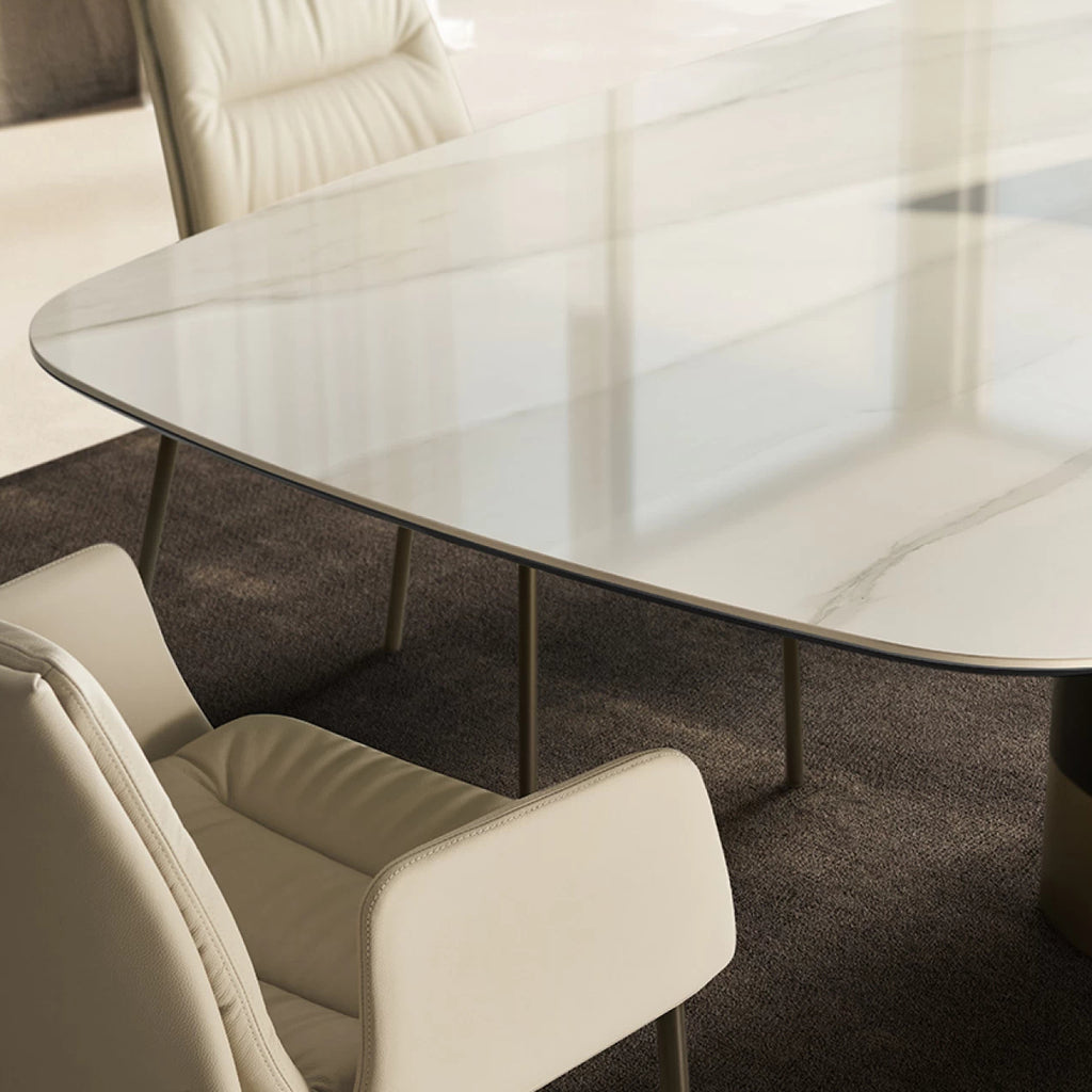Cilindro Shaped Dining Table: Ceramic Top