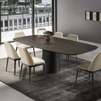 Cilindro Shaped Dining Table: Wood Top