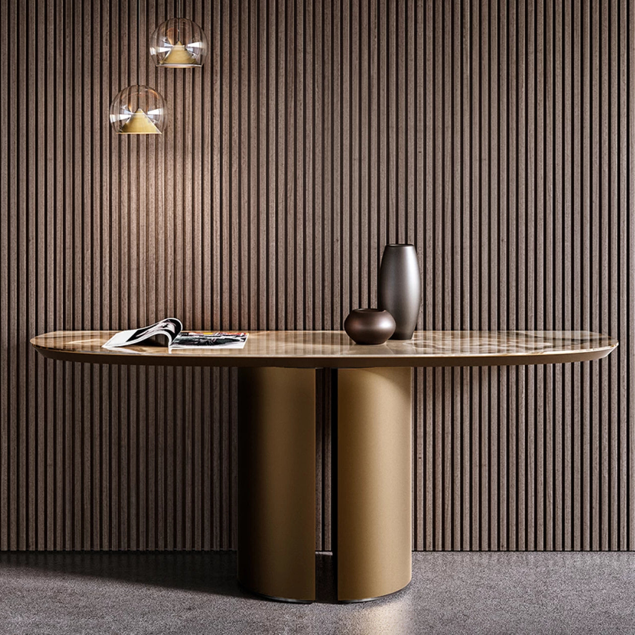 Dora Console Table: Ceramic Top
