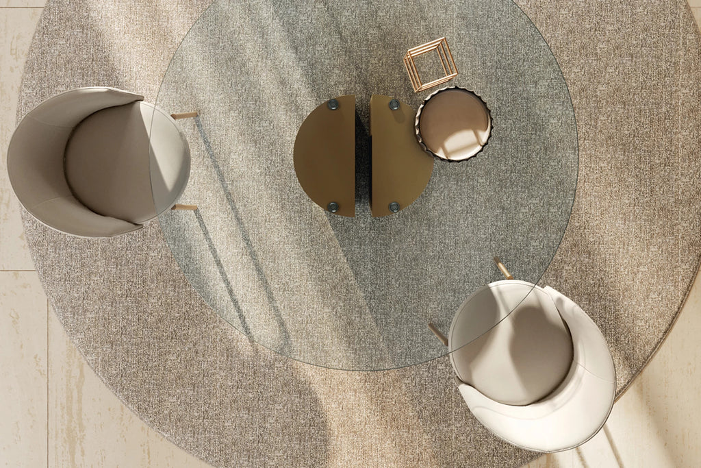 Dora Dining Table: Glass Top