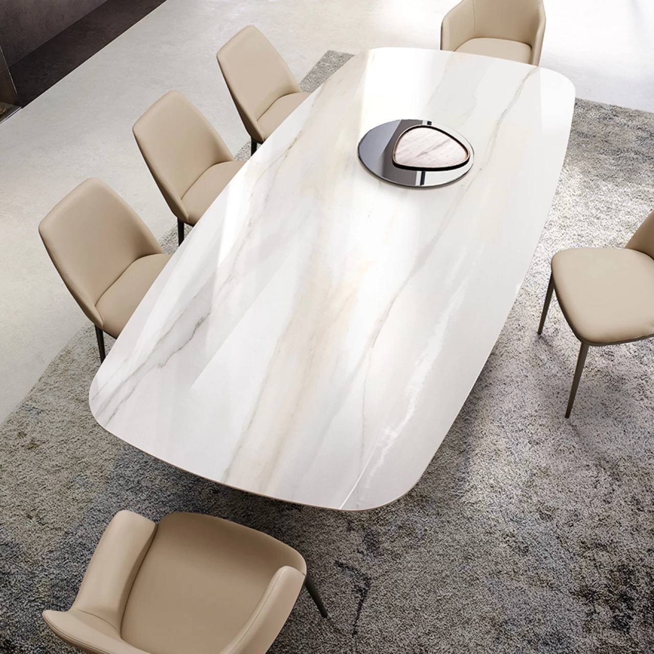 Dorado Dining Table: Ceramic Top