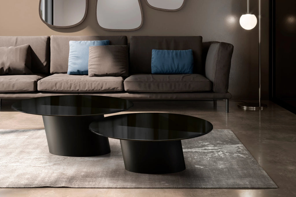 Dorado Low Coffee Table: Glass Top