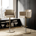 Ely Diamond Height Adjustable Bar Stool: Swivel Base